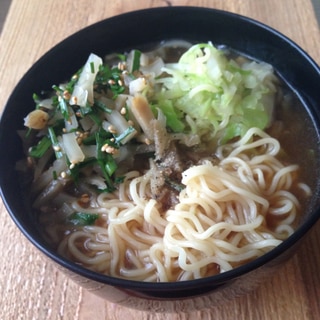 ザーサイとキャベツのピリ辛醤油ラーメン♪